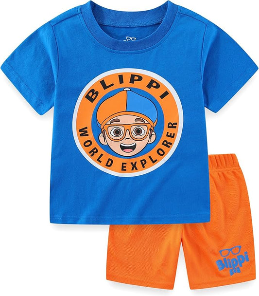 Blippi Conjunto de camiseta y pantalones cortos