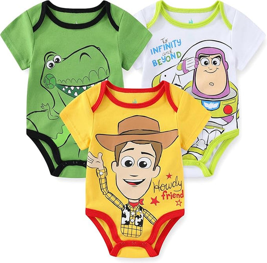 Disney Baby Paquete de 3 mamelucos