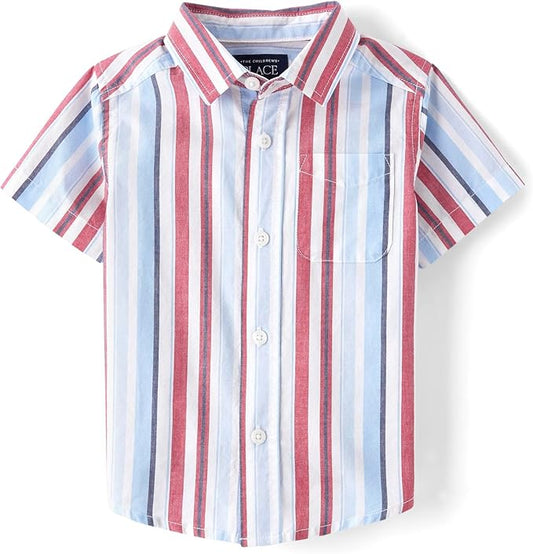The Children's Place Camisa de manga corta con botones
