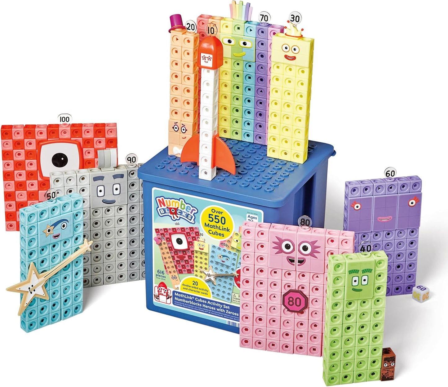 hand2mind Numberblocks Heroes con Ceros