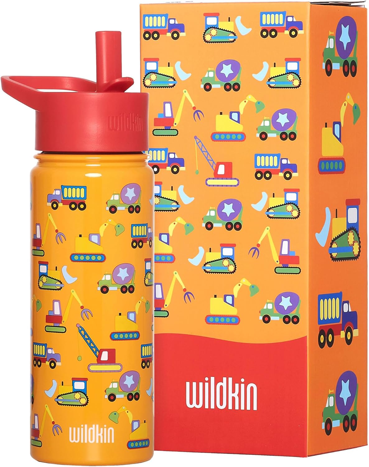 Wildkin Botella de agua reutilizable de acero inoxidable 18 onz