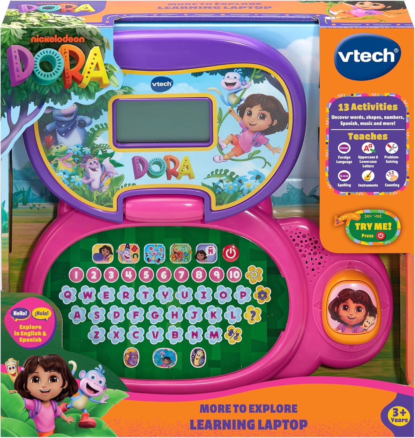 VTech Dora More para explorar la computadora portátil de aprendizaje