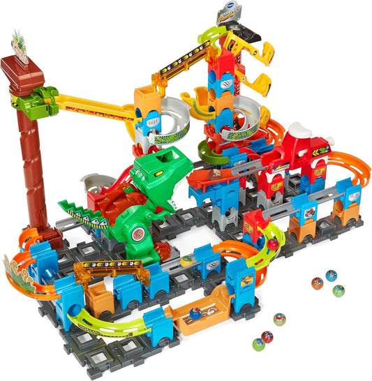 Juego de pistas de emoción de dinosaurio T-Rex de Marble Rush de VTech
