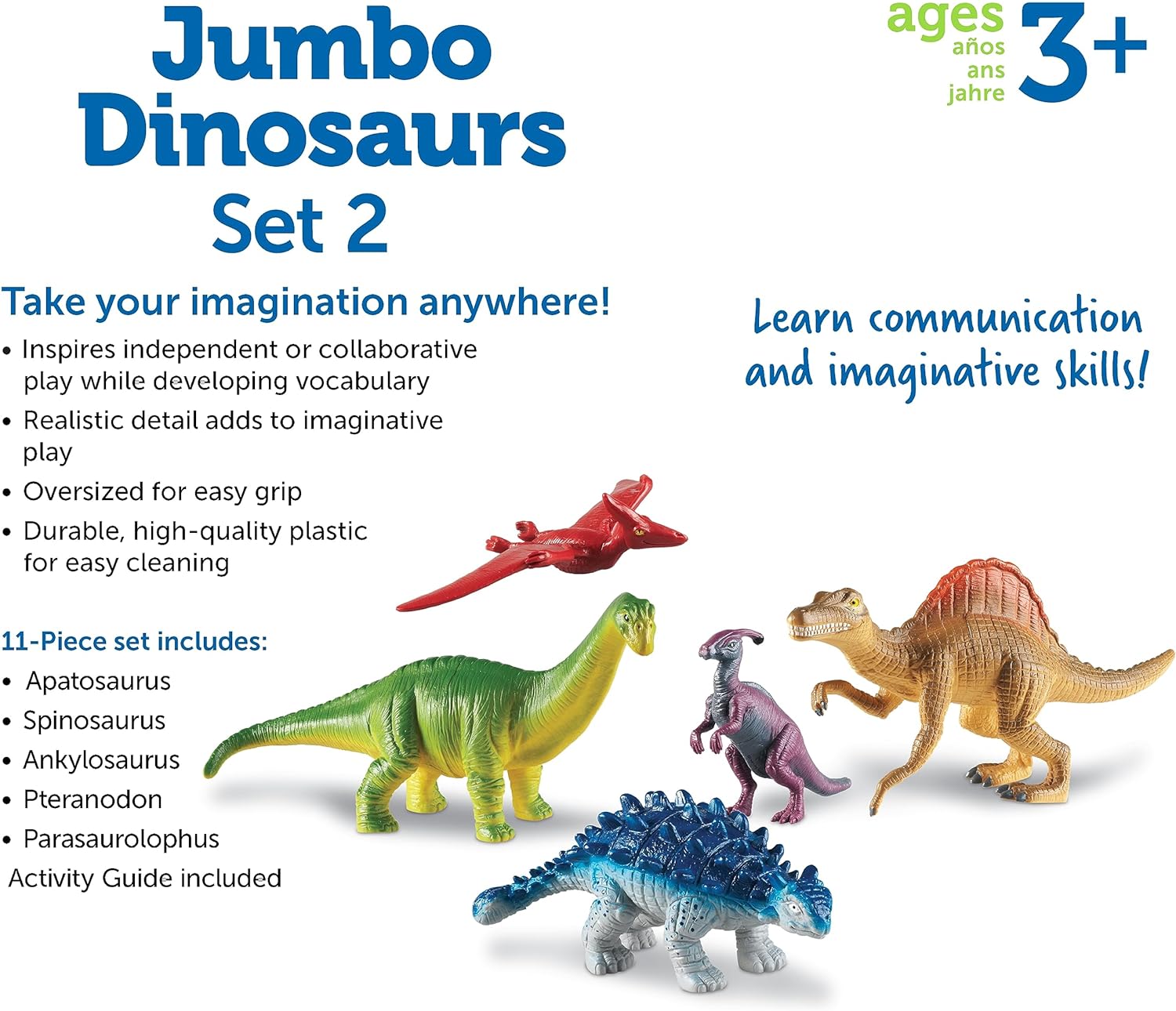 Learning Resources Juego expandido de dinosaurios gigantes