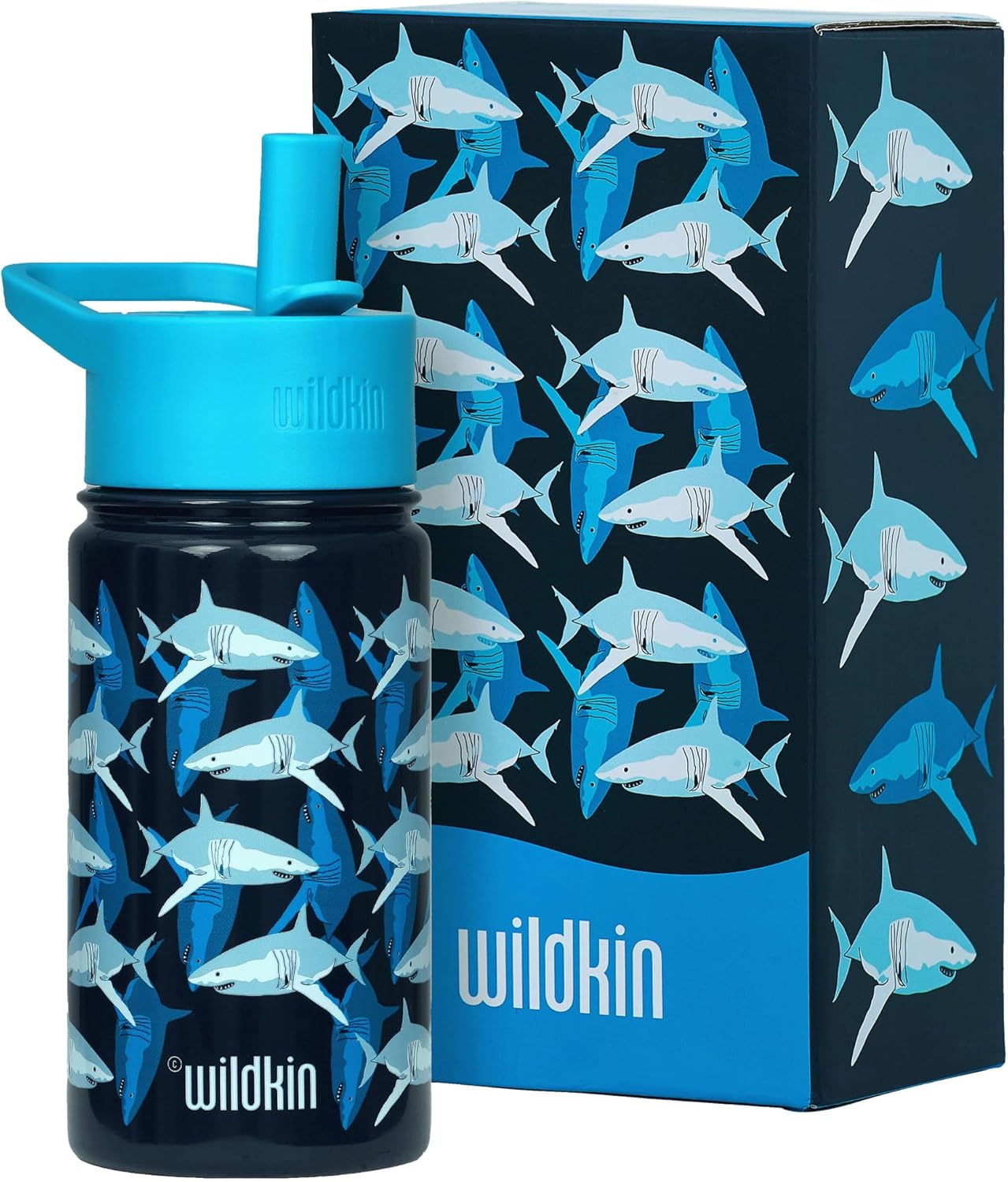 Wildkin Botella de agua de acero inoxidable 14 Onz