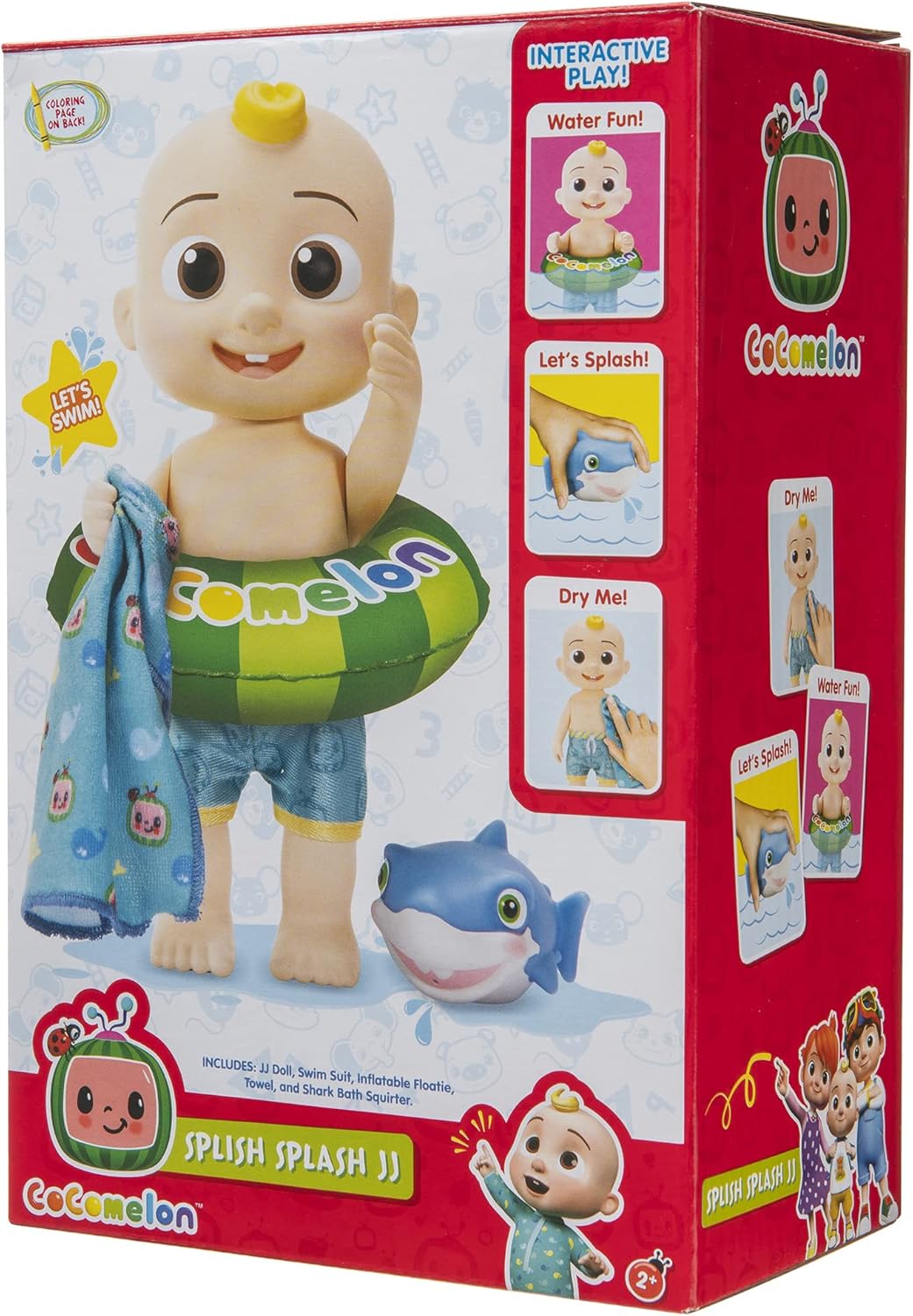 CoComelon - Muñeca Splish Splash JJ- con chorros
