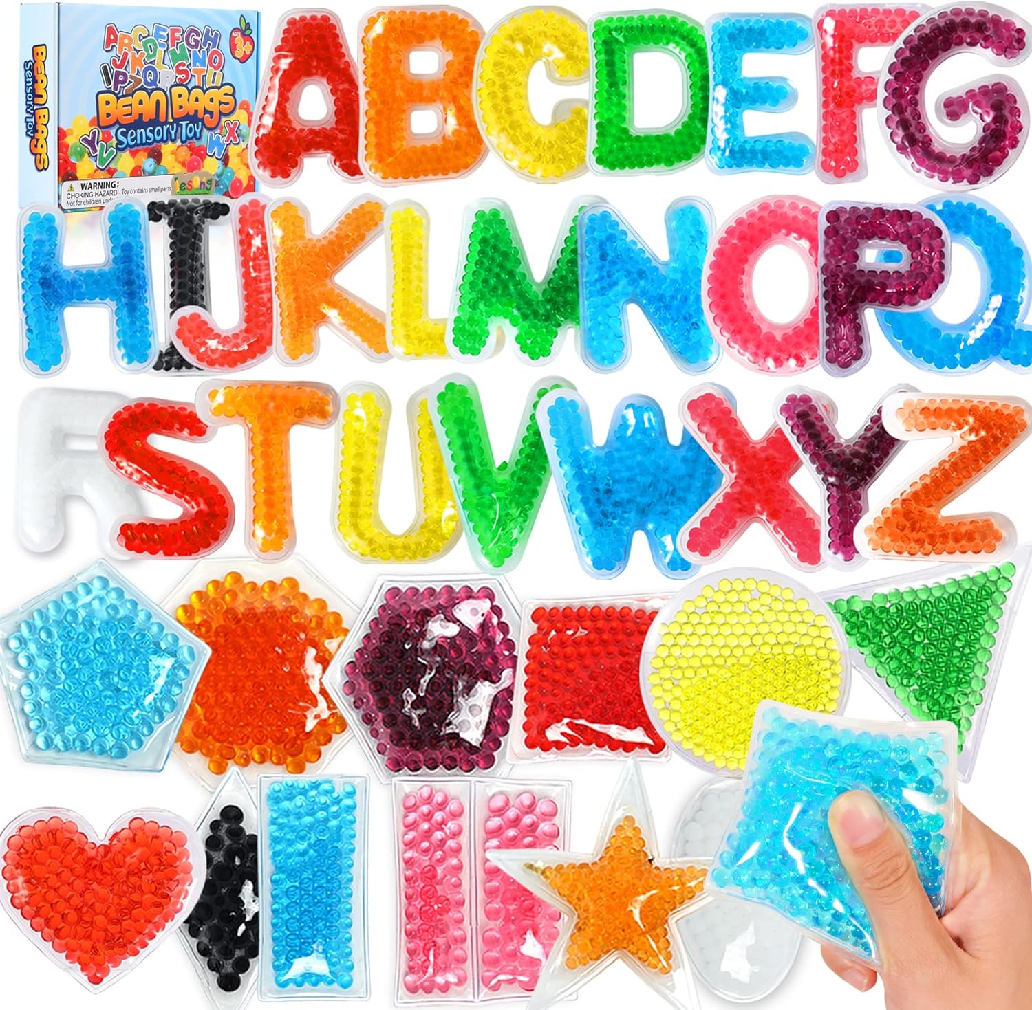 Alphabet Letters Sensory Toys: ABC Learning Educational Montessori Toys, Fidgets Sensory Toys for Classroom Calm down Corner Autistic Anxiety Relief