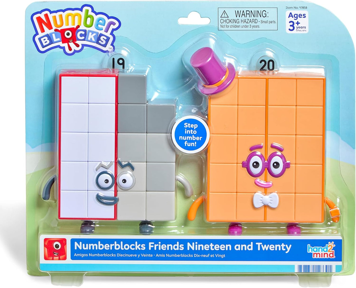 hand2mind Numberblocks Friends - Figuras de diecinueve y veinte
