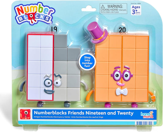 hand2mind Numberblocks Friends - Figuras de diecinueve y veinte