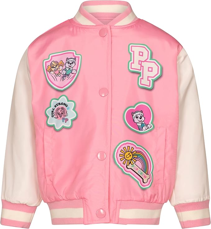 Paw Patrol Chaqueta universitaria bomber para niñas