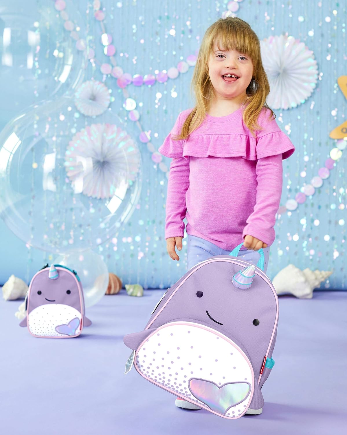 Skip Hop - Mochila para preescolar, colección Zoo Ballena 12" Pulgadas 