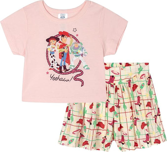 Disney Conjunto de camiseta de manga corta y pantalones cortos