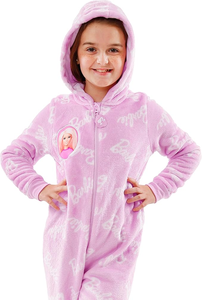 Barbie Mameluco para niñas | Pijama de forro polar