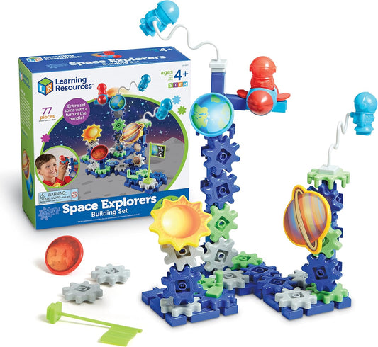 Learning Resources Gears! Gears! Gears! Space Explorers - Juego de construcción