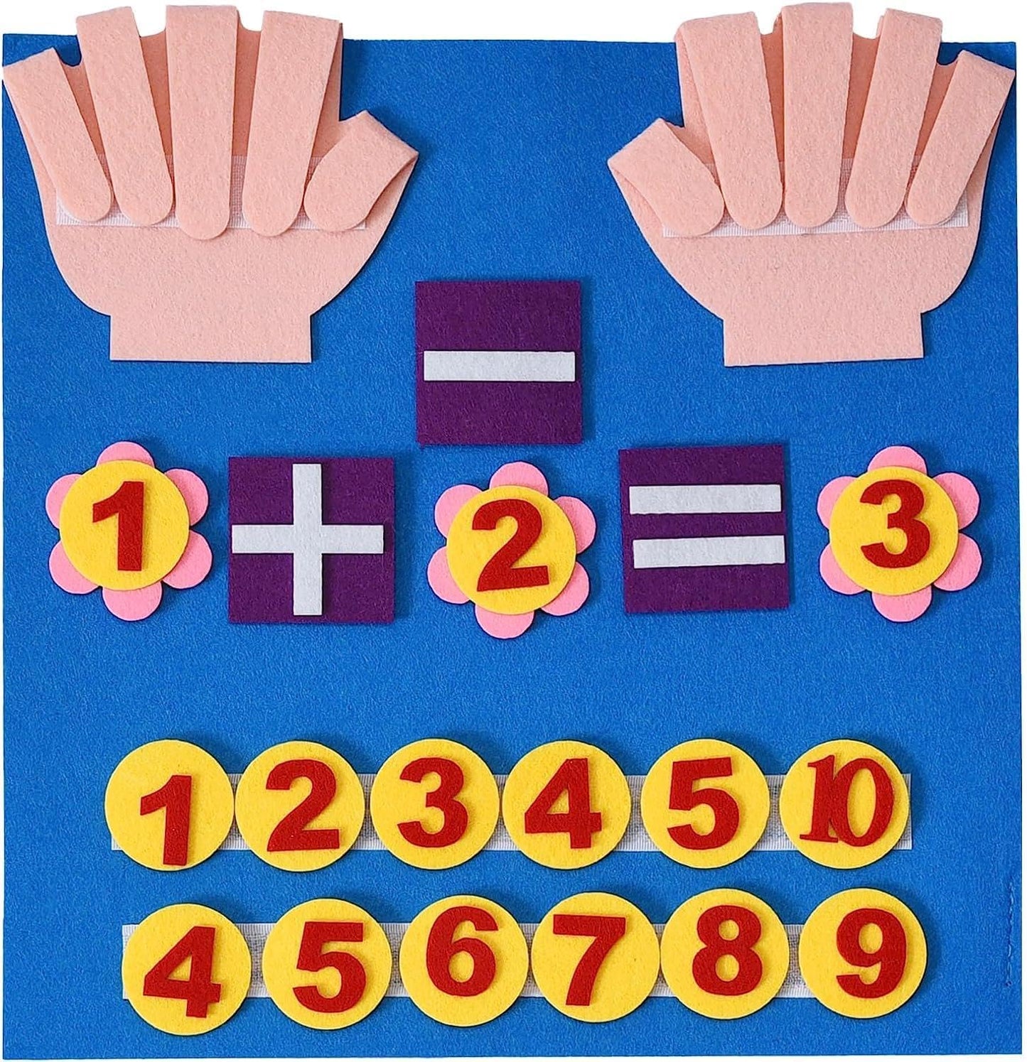 tablero de fieltro de matemáticas