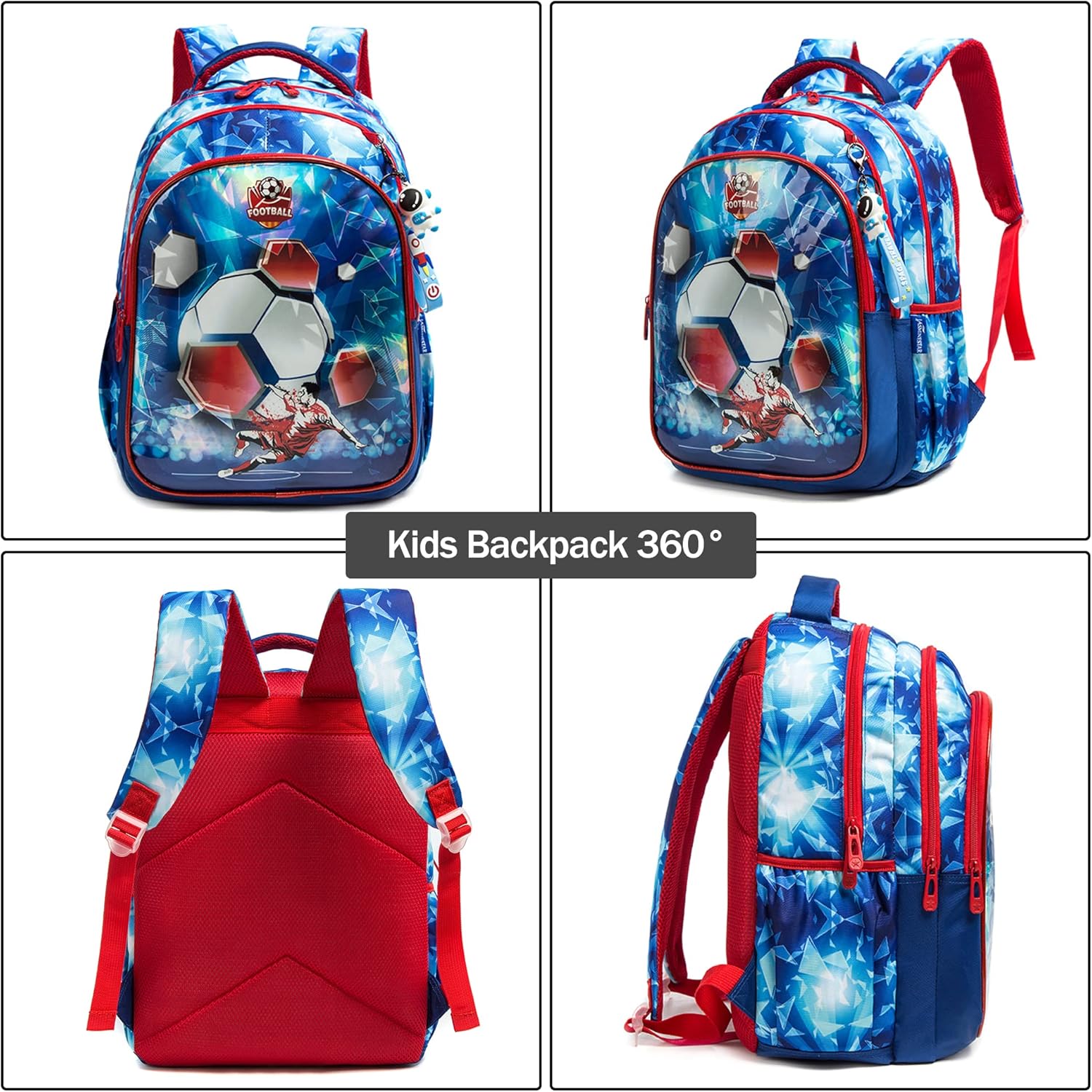 Mochila infantil de 17 pulgadas (Kit de mochila, lonchera y cartuchera) 