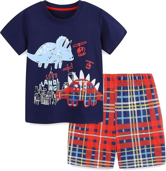 Bumeex Conjunto de camiseta de manga corta y pantalón corto