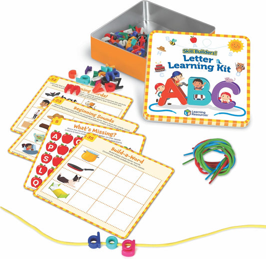 Learning Resources Kit de aprendizaje de letras para constructores de habilidades