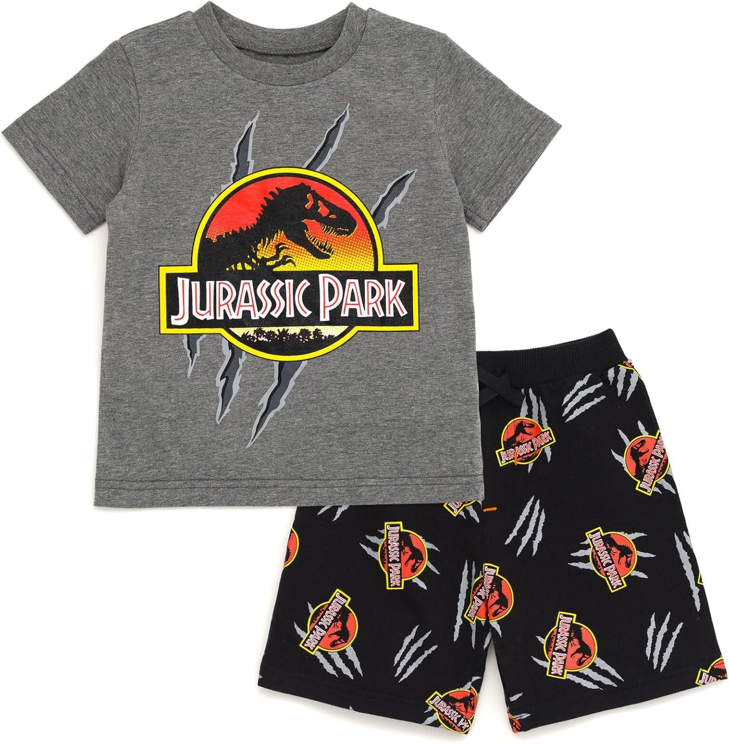 Jurassic World Conjunto de camiseta y pantalones cortos Dinosaurios