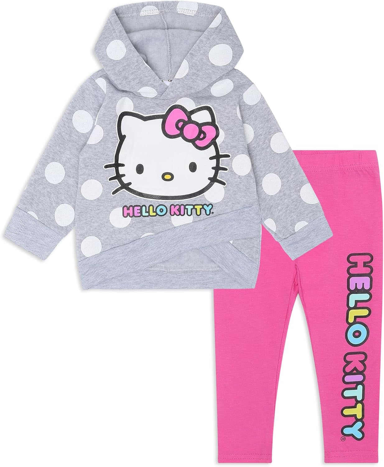 Hello Kitty Sanrio - Conjunto de 2 piezas con capucha y leggings