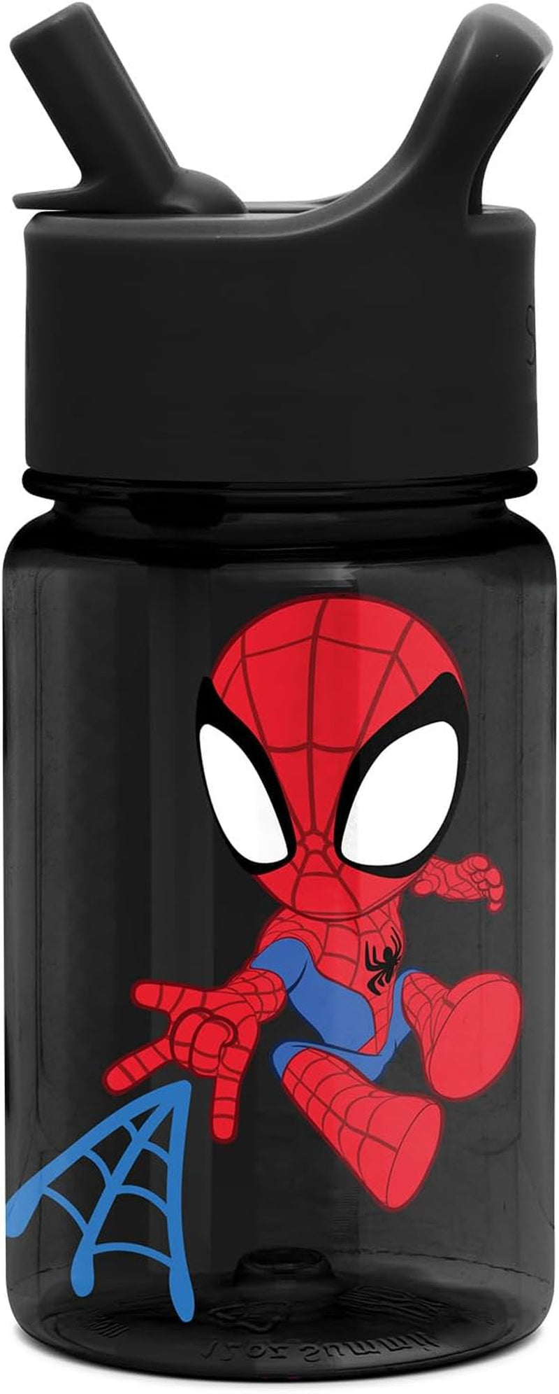 Simple Modern Marvel Spiderman - Botella de agua para niños, de plástico, sin BPA