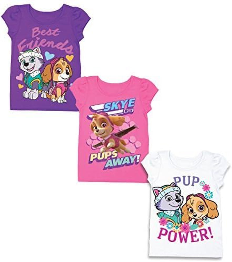 Nickelodeon Paquete de 3 camisetas de Paw Patrol