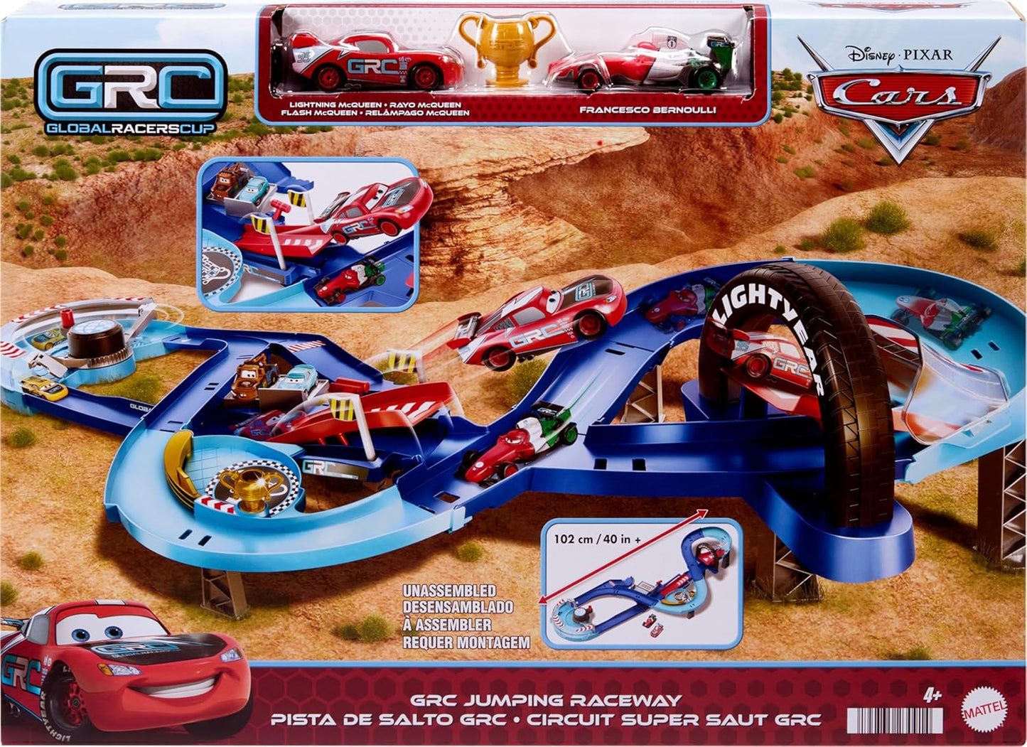 Mattel Disney and Pixar Cars Juego con 2 autos de juguete