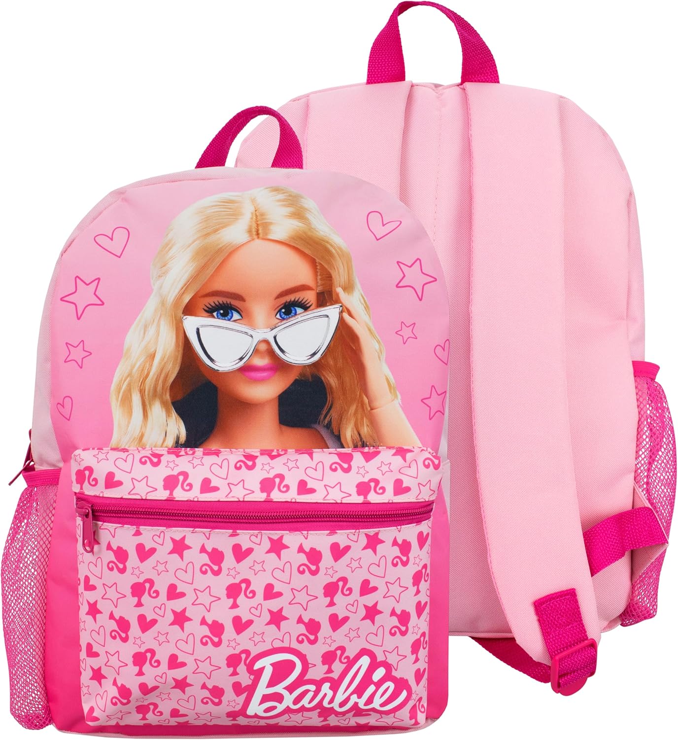 Barbie Juego de mochila de 4 piezas Mochila de 15 pulgadas