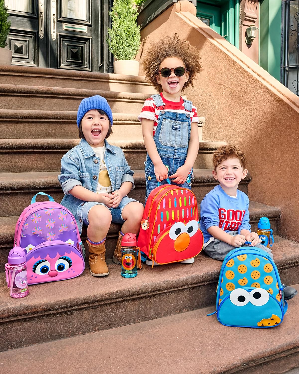 Skip Hop Mochila de Plaza Sésamo 12 Pulgadas 