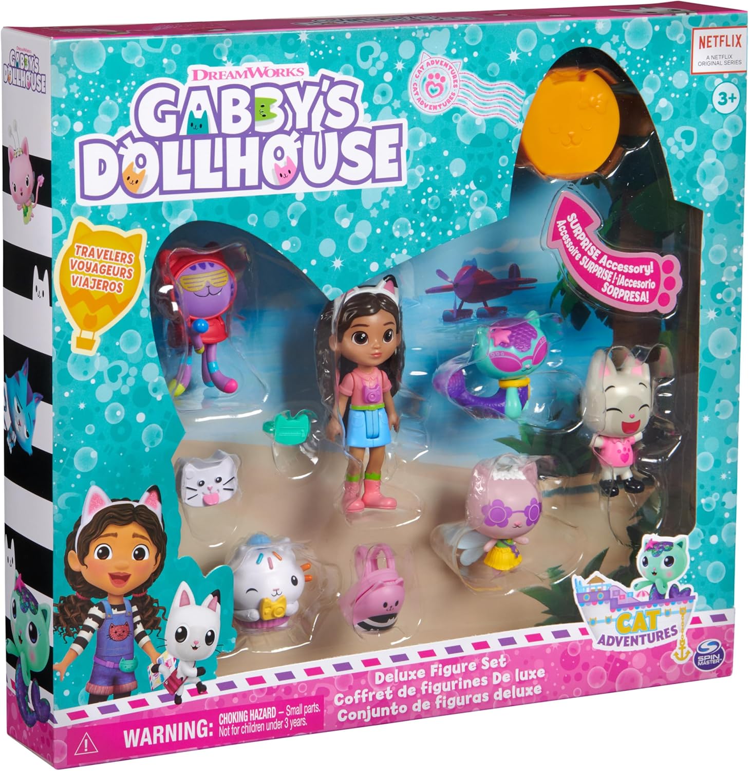 Gabby's Dollhouse, Juego de figuras temáticas de viaje