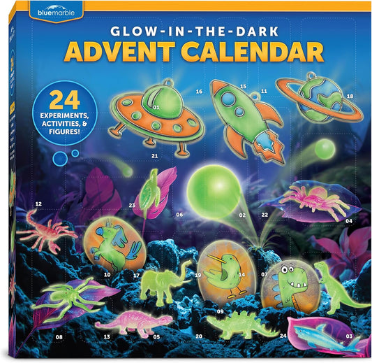 Calendario de Adviento que brilla en la oscuridad