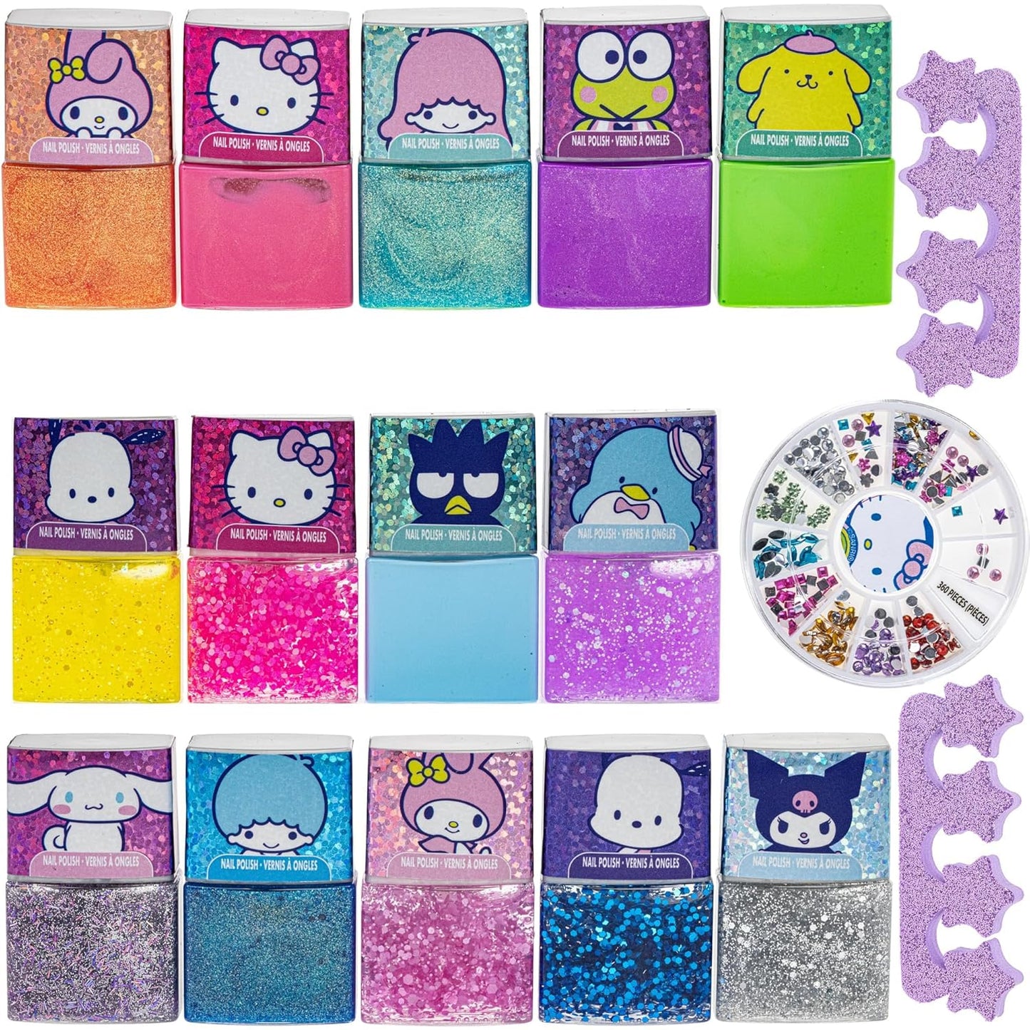 Hello Kitty and Friends - Juego de esmaltes de uñas