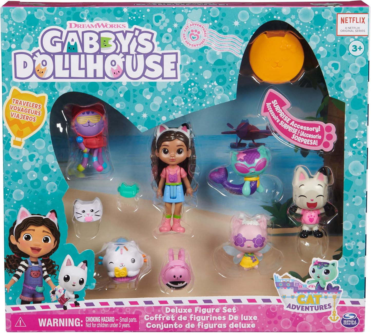 Gabby's Dollhouse, Juego de figuras temáticas de viaje