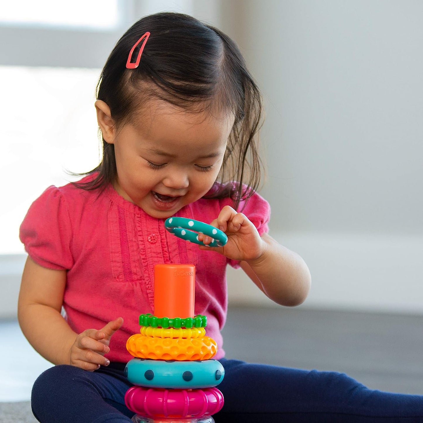 Juego de 9 piezas para aprender con anillo apilable