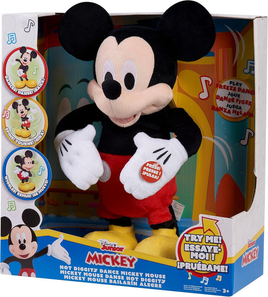 Just Play - Peluche de Mickey Mouse Hot Diggity Dance de Disney, movimiento, sonidos y juegos