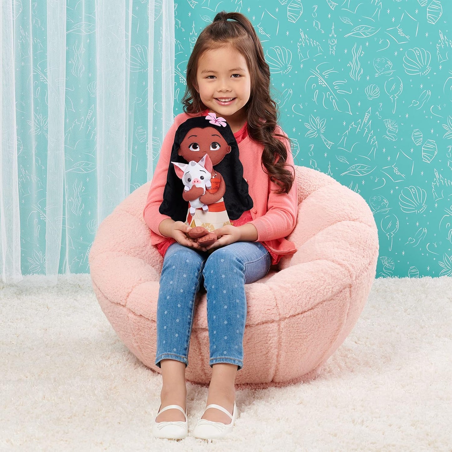 Disney Princess Just Play - Muñeca de peluche de 14 pulgadas
