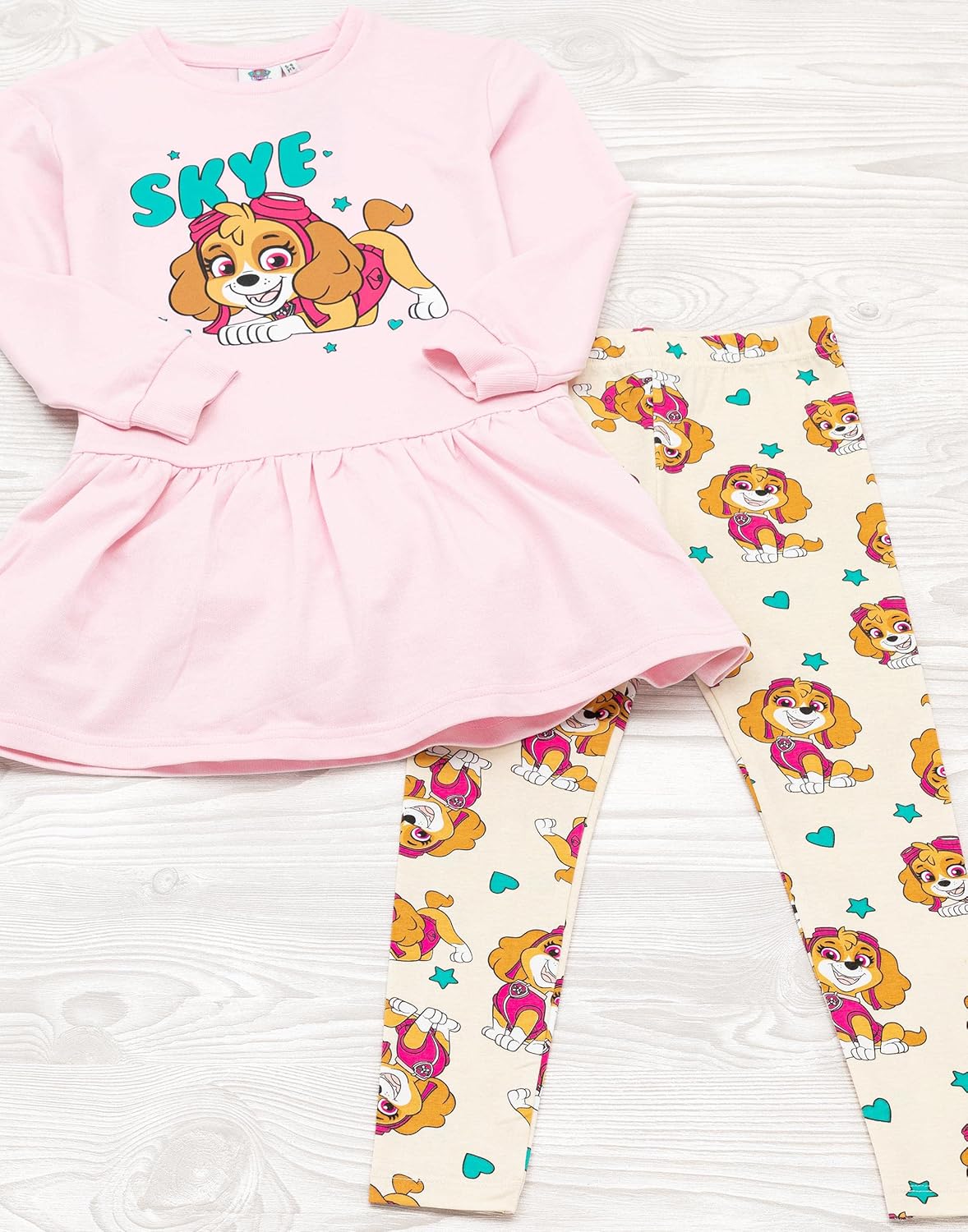 Paw Patrol Conjunto de vestido y leggings para niñas