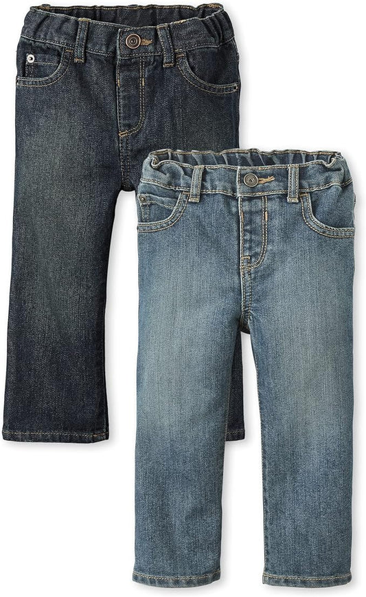 The Children's Place Pantalones de mezclilla básicos con corte de bota