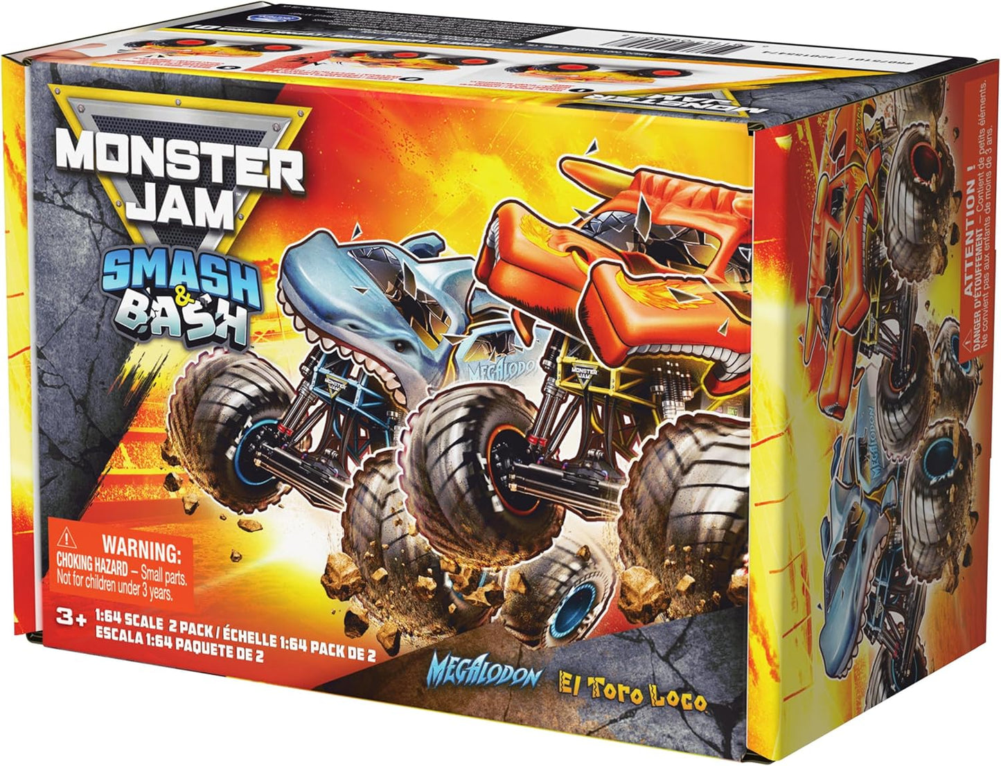 Monster Jam Megalodon & El Toro Loco 1:64