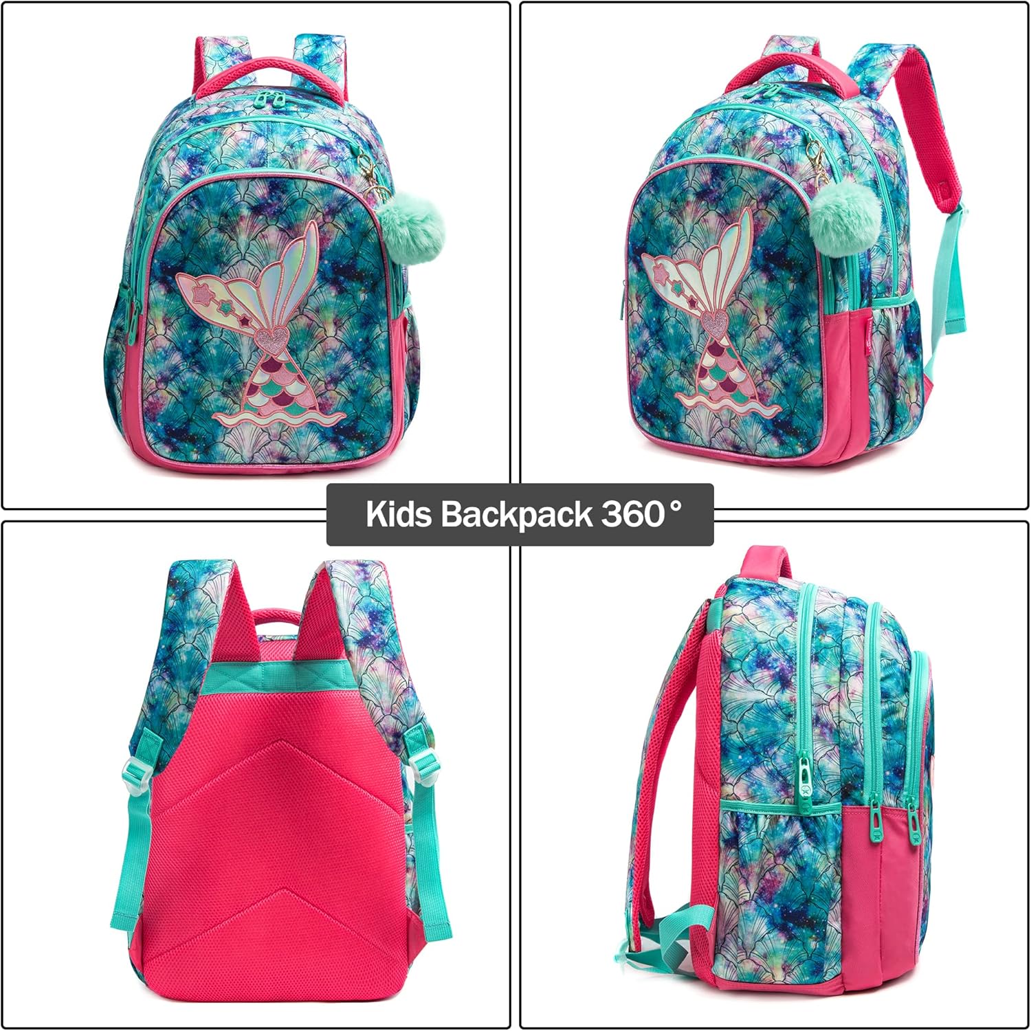 Mochila infantil de 17 pulgadas (Kit de mochila, lonchera y cartuchera) 