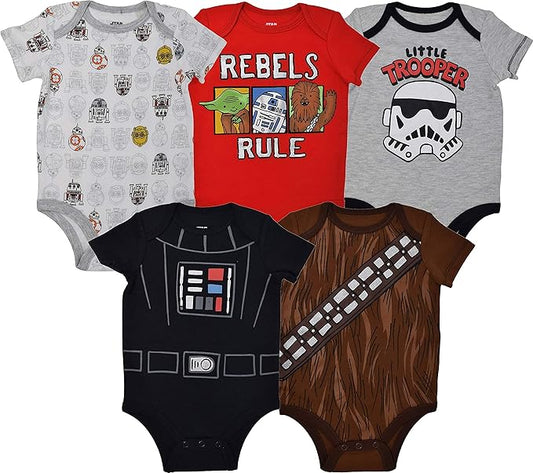 STAR WARS Paquete de 5 mamelucos