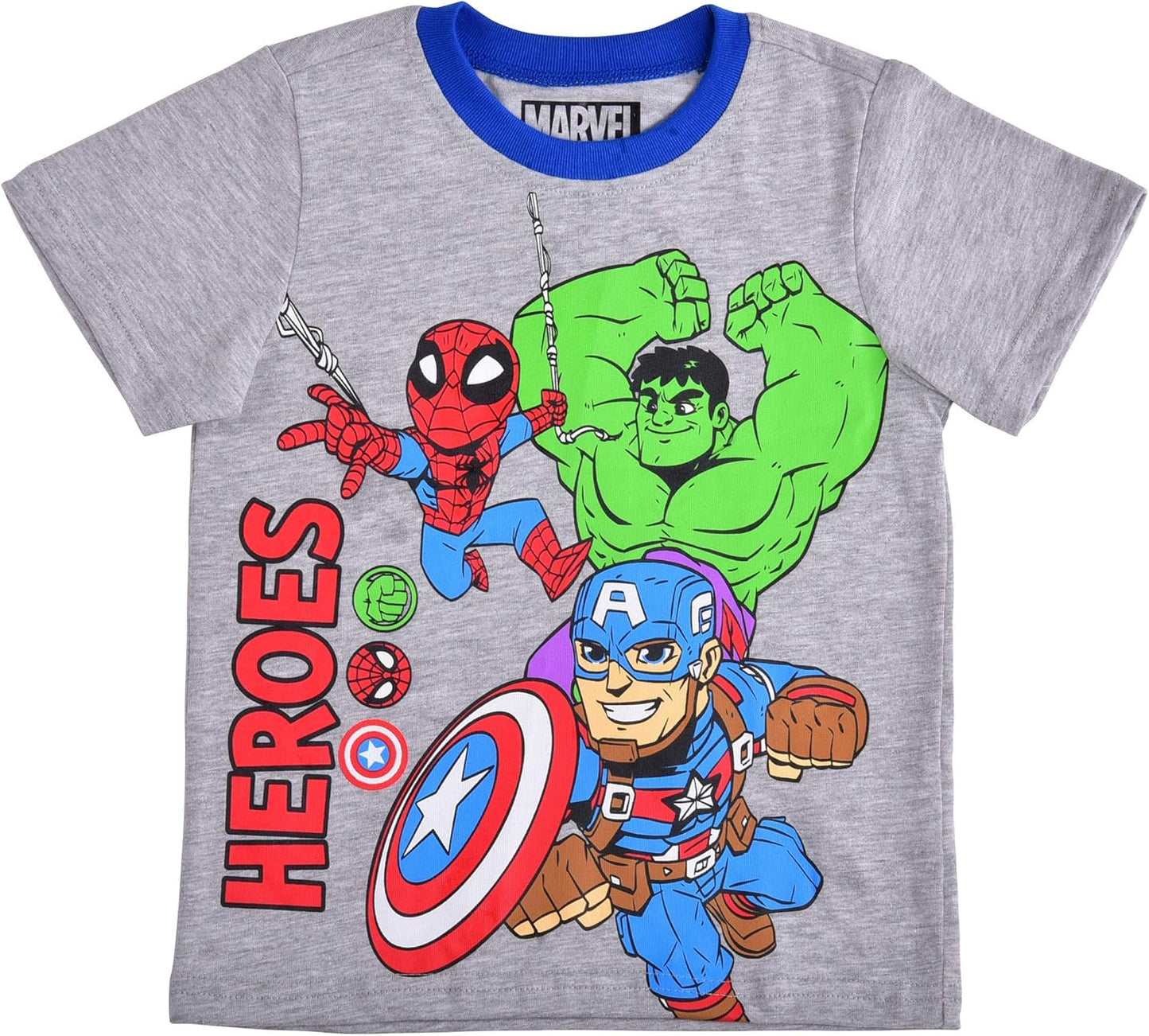 Marvel Conjunto de camiseta y pantalón corto