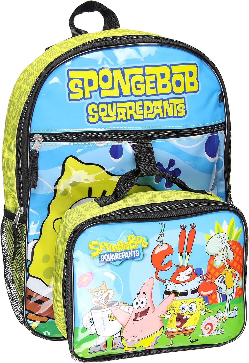 5 PC Mochila Fiambrera Nickelodeon Bob Esponja