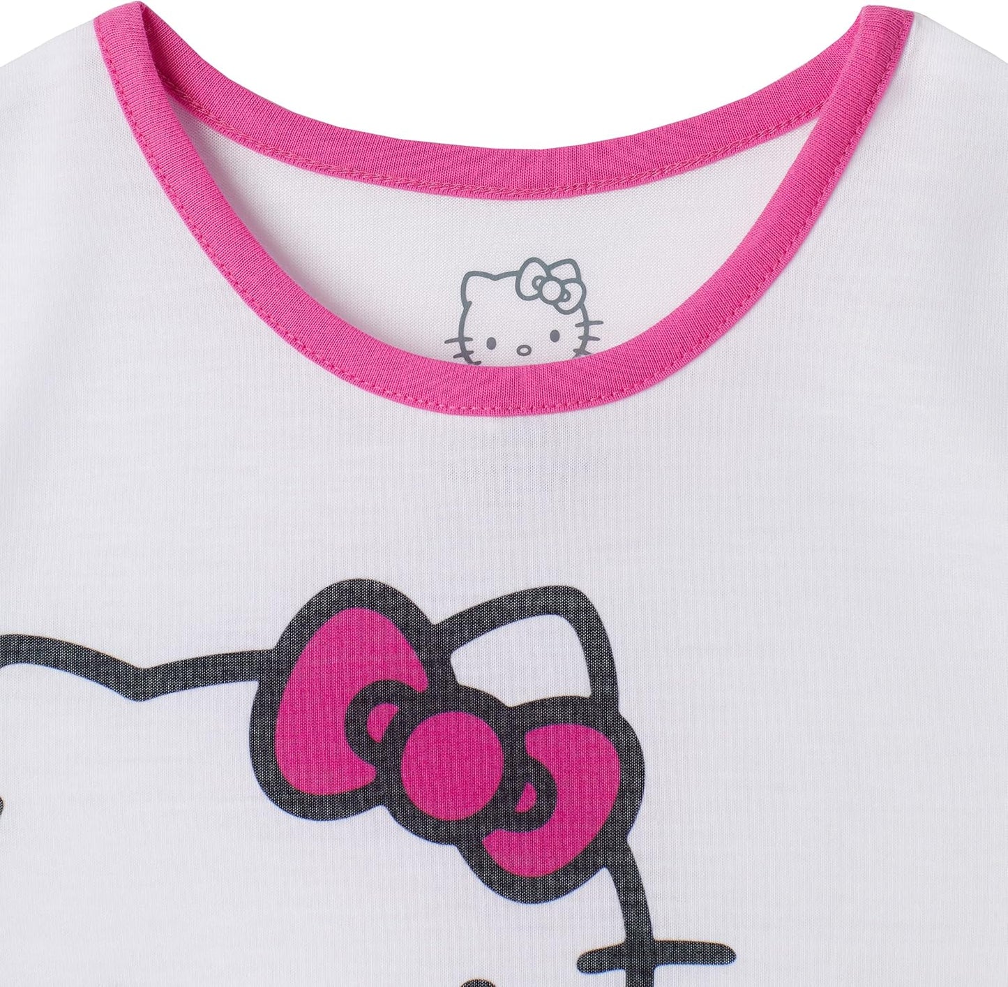 Hello Kitty Conjunto de 4 piezas de pantalones de pijama y camisa de dormir 