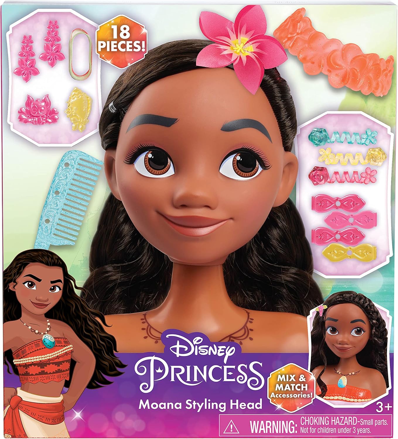 Disney Princess Moana - Cabeza de peinado