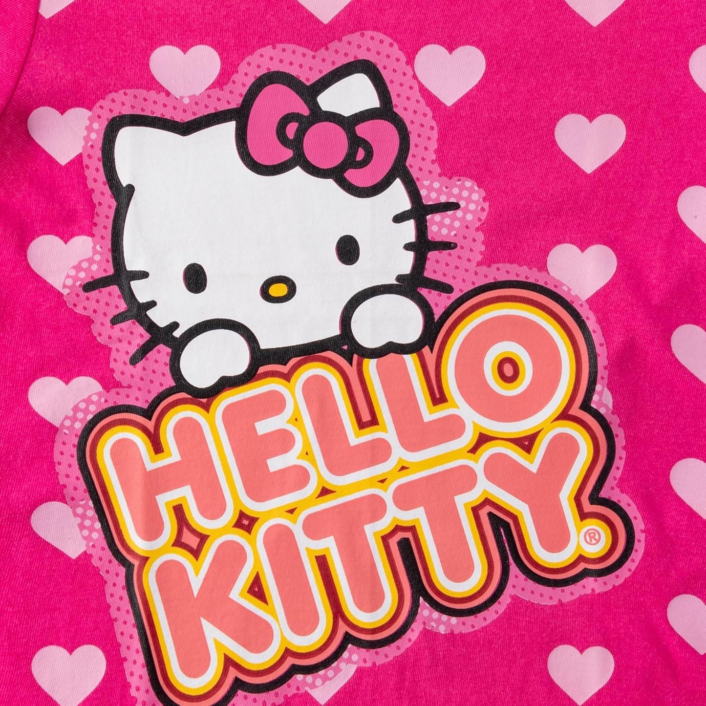 Hello Kitty Sanrio - Paquete de 4 camisetas de manga corta