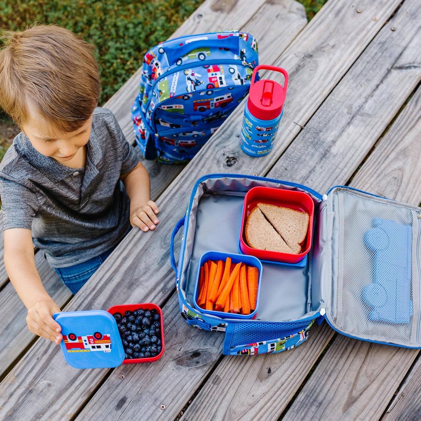 Wildkin Recipientes de comida anidables Transporte 