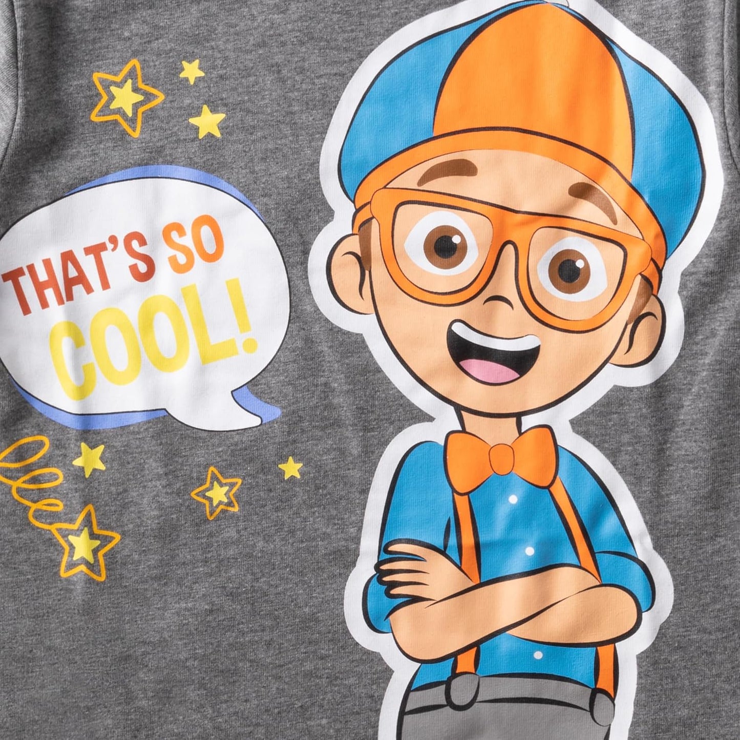 Blippi Conjunto de camiseta de 3 piezas para niños, sudadera con capucha y pantalones 