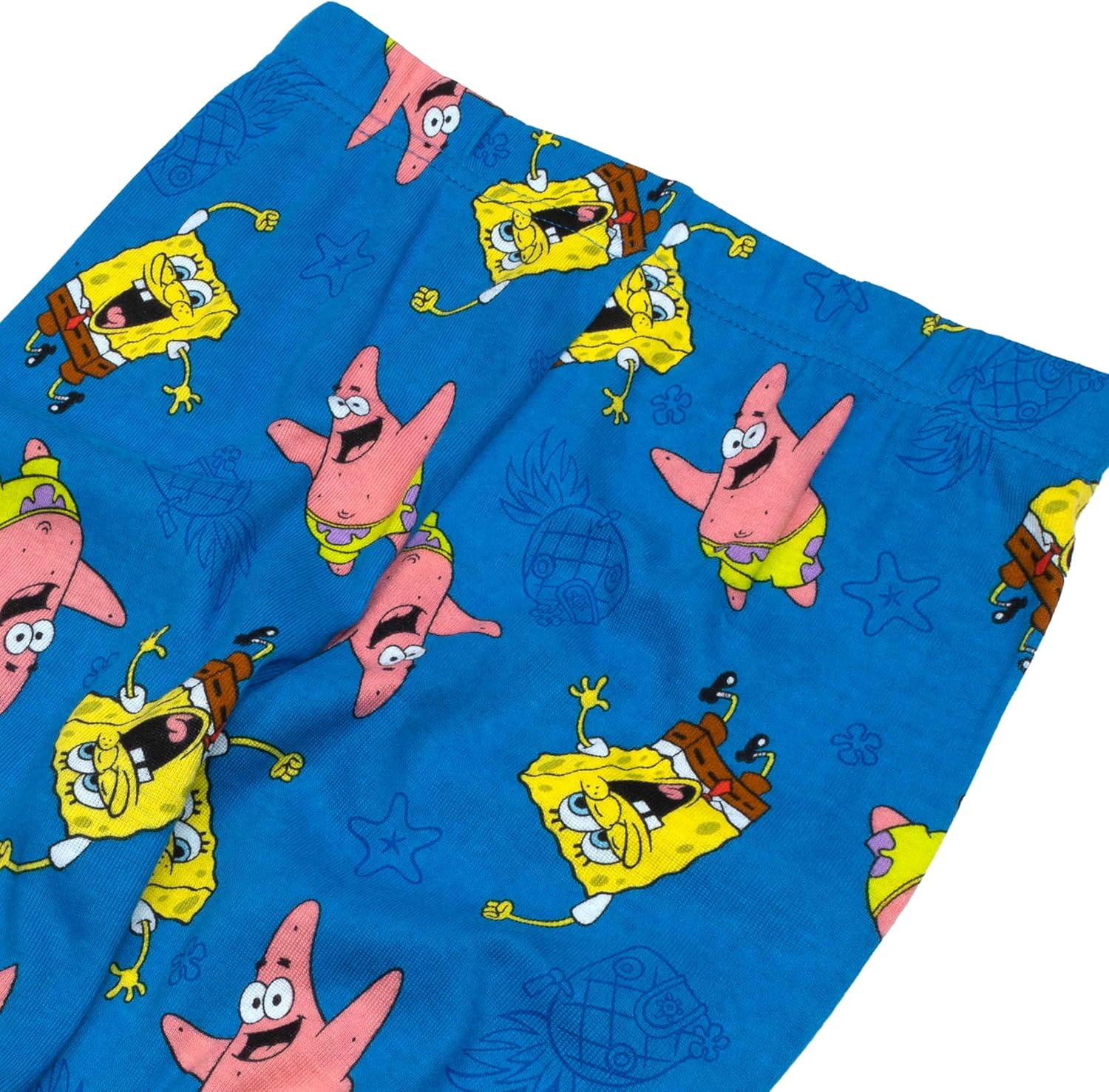  Bob Esponja Conjunto de pijama ajustado de 2 piezas 