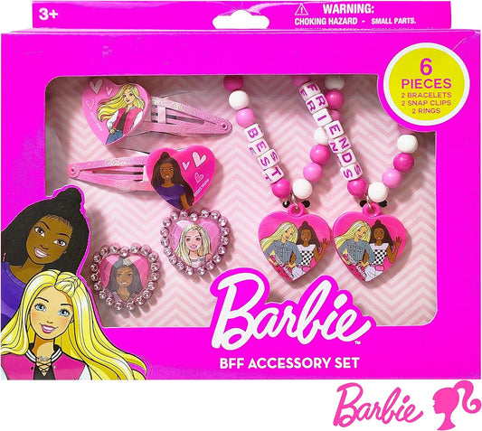 Barbie - Juego de 6 piezas de joyero